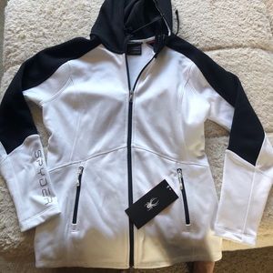 Spyder lightweight white/black jacket